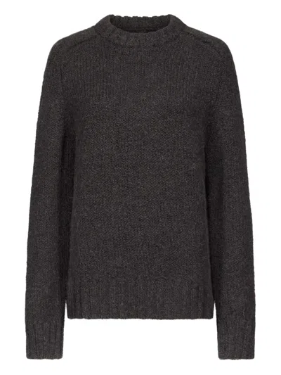 Loulou De Saison Jesse Drop-shoulder Ribbed Sweater In Brown