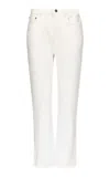 Loulou De Saison Jude Rigid Straight-leg Jeans In White