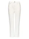 Loulou De Saison Jude Rigid Straight-leg Jeans In White