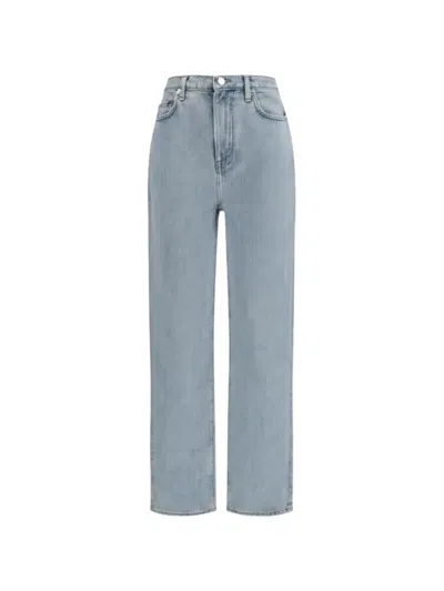 Loulou De Saison Samur Organic High-rise Straight-leg Jeans In Blue