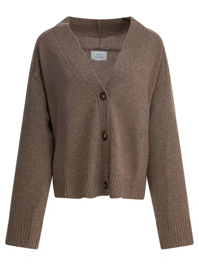Loulou De Saison "kaia Lds" Cashmere Cardigan In Brown