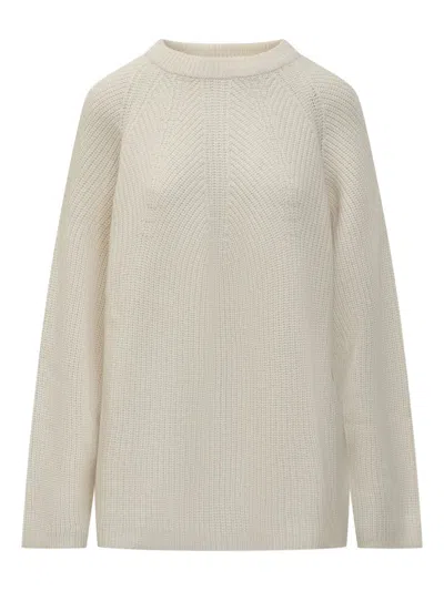 Loulou De Saison Kawa Cut-out Detail Sweater In Neutral