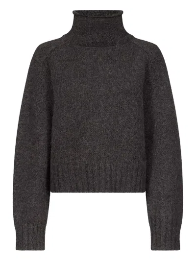 Loulou De Saison Kean Roll-neck Sweater In Black