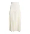 Loulou De Saison Knitted Romy Maxi Skirt In Ivory