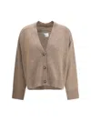 Loulou De Saison Button-front Ribbed Cardigan In Multi