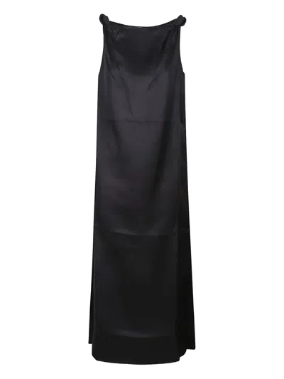 Loulou De Saison Knot-detail Silk Dress In Multi