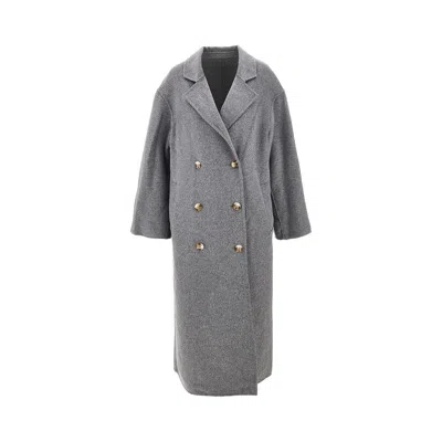Loulou De Saison L And Cashmere 'borneo' Coat In Gray