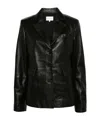 Loulou De Saison Lapel Long-sleeved Suit Jacket In Black