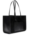 Loulou De Saison Large Nikos Pony-effect Leather Tote Bag In Black
