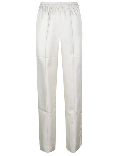 Loulou De Saison Lars Elastic Waistband Pants In White