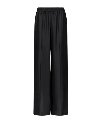 Loulou De Saison Lars Lace-stitch Trousers In Black