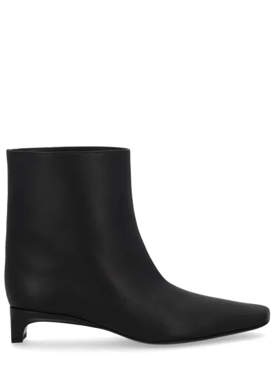 Loulou De Saison Leather Ankle Boots In Black