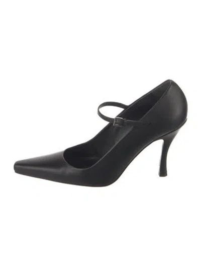 Pre-owned Loulou De Saison Leather Pumps In Blue