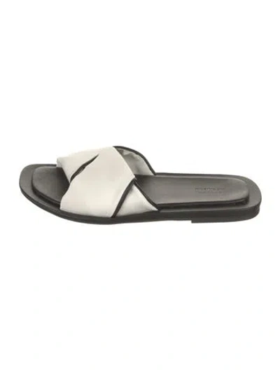 Pre-owned Loulou De Saison Leather Slides In Multi