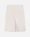 Loulou De Saison Leather Slit Skirt In Neutral