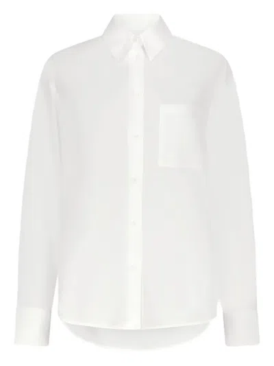Loulou De Saison Lee Cotton Slightly Boxy Shirt In White