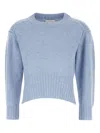Loulou De Saison Lian Ribbed-hem Cashmere Sweater In Blue