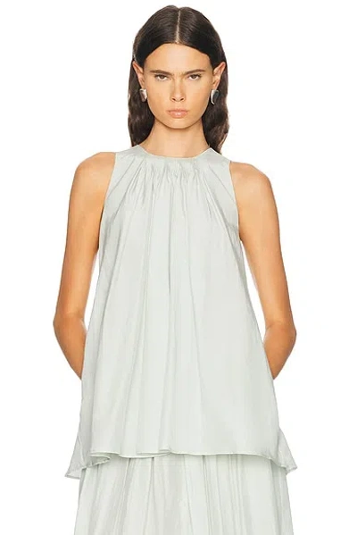 Loulou De Saison Liao Pleated Neckline Blouse In White