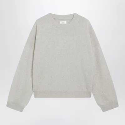 Loulou De Saison Light Grey Tristan Sweater In Wool Blend In Gray