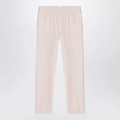 Loulou De Saison Light Pink Wool-blend Trousers In White