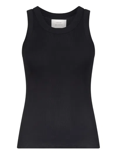 Loulou De Saison Poso Supima Cotton-jersey Tank Top In Black