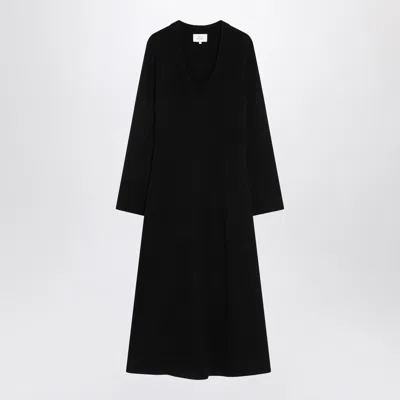 Loulou De Saison Long Black Ari Knit Dress