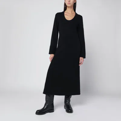 Loulou De Saison Long Black Ari Knit Dress