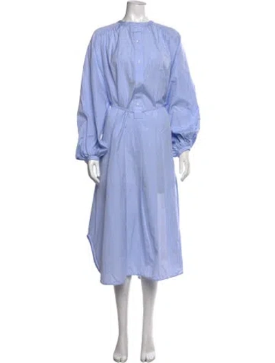 Pre-owned Loulou De Saison Long Dress In Blue