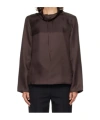Loulou De Saison Brown Cyna Silk Blouse In Brown