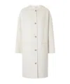 Loulou De Saison Long-sleeved Coat In White