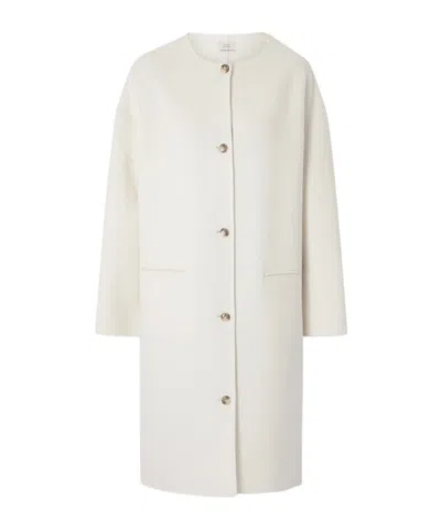 Loulou De Saison Long-sleeved Coat In White