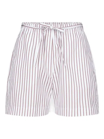 LOULOU DE SAISON LORY SHORT WOMAN RED A LIGHT BLUE
