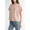 Loulou De Saison Loulou Studio Basiluzzo Cotton T-shirt In Petal Rose