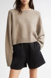 Loulou De Saison Loulou Studio Bruzzi Oversize Wool & Cashmere Sweater In Ash Grey
