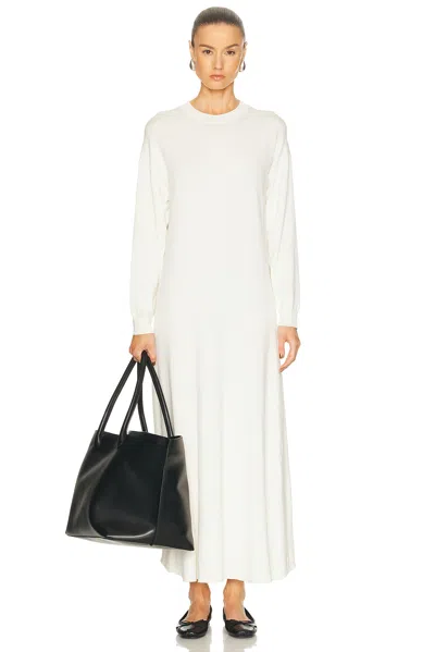 Loulou De Saison Lucy Oversized Sweater Dress In White