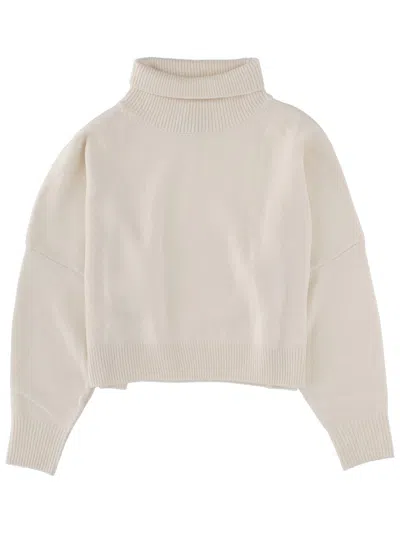 Loulou De Saison Luke Merino Wool And Cashmere-blend Sweater In Neutral