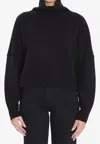 Loulou De Saison Luke Turtleneck Sweater In Black