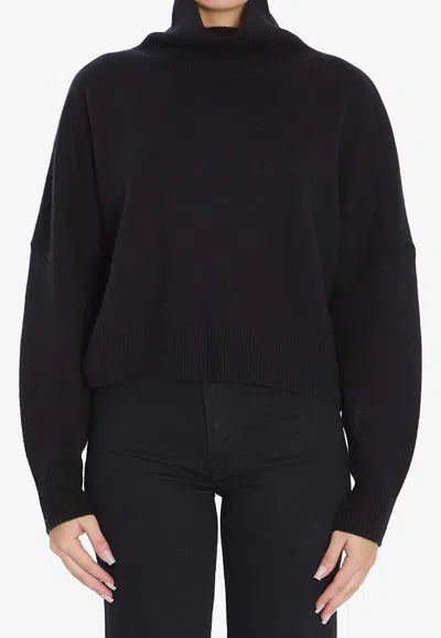 Loulou De Saison Luke Turtleneck Sweater In Black