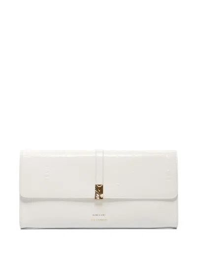 Loulou De Saison Lydian Clutch Bag In White