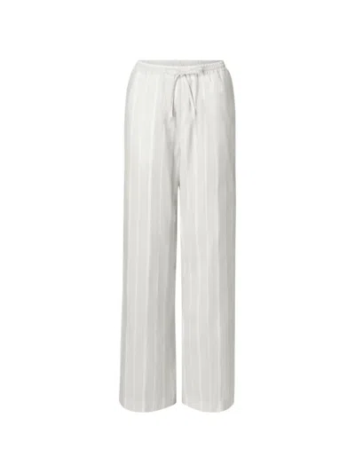 Loulou De Saison Macao Striped Drawstring Trousers In Multi