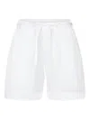 Loulou De Saison Malone Drawstring Shorts In White