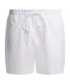 Loulou De Saison Malone Drawstring Shorts In White