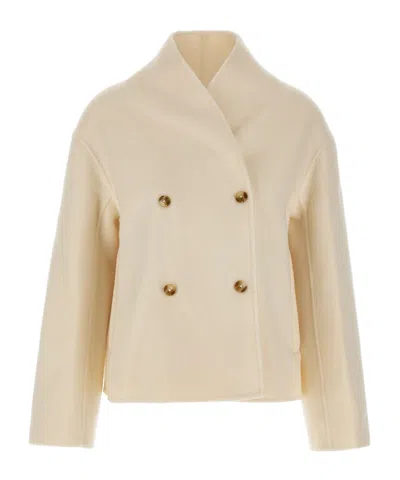 Loulou De Saison Meyer Double-breasted Coat In Neutral