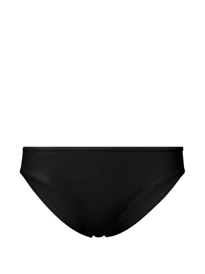 Loulou De Saison Mid-rise Bikini Bottom In Black