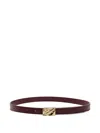 Loulou De Saison Minar Buckled Belt In Burgundy
