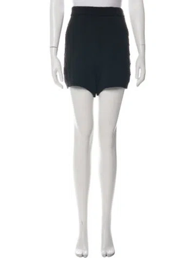 Pre-owned Loulou De Saison Mini Shorts In Black