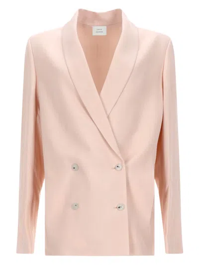 Loulou De Saison Minka Pastel Pink Shawl Blazer