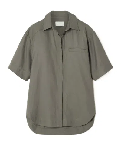 Loulou De Saison Moheli Woven Shirt In Gray