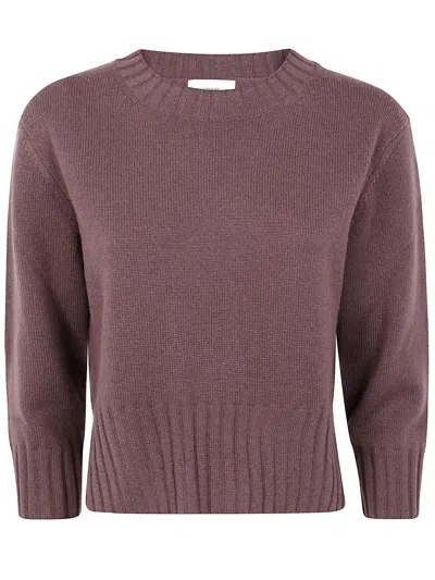 Loulou De Saison "mora" Lds Cropped Sweater In Pink