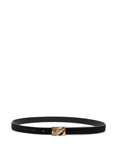 Loulou De Saison Morgan Buckled Belt In Black